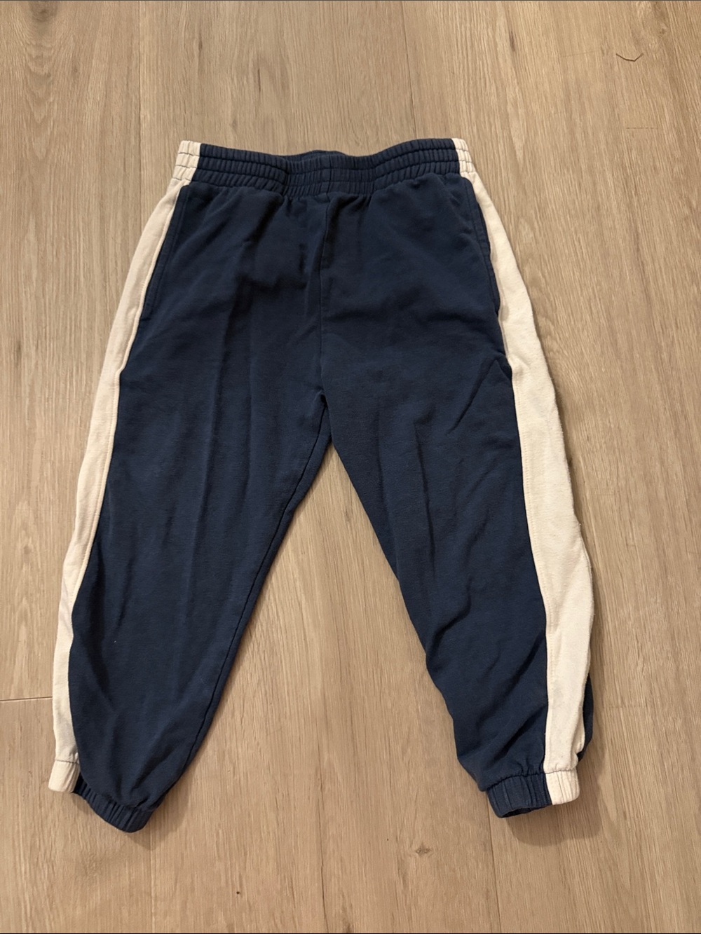 Coop Kids Navy Blue Jogger Pants with White Side Stripes